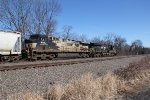 NS 8122 and 4003 take a train east at MP116